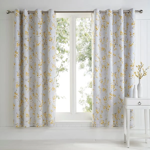 Alisha Blackout Eyelet Curtains 2 Alisha Blackout Eyelet Curtains - Image 2