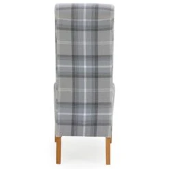 Set Of 2 Chester Dining Chairs, Woven Check Fabric -ELEND SHOP 30662746 alt05
