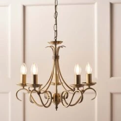 Vogue Bernice Candelabra 5 Light Chandelier -ELEND SHOP 30671118 alt03