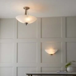 Vogue Welles 3 Light Semi Flush Ceiling Light -ELEND SHOP 30671153 alt09