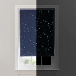 Glow In The Dark Stars Cordless Blackout Roller Blind -ELEND SHOP 30672562 alt08