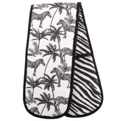 Madagascar Zebra Double Oven Gloves