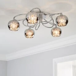 Seychelles 5 Light Flush Ceiling Light -ELEND SHOP 30690629
