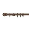 Swish Sherwood Fixed Wooden Curtain Pole With Rings