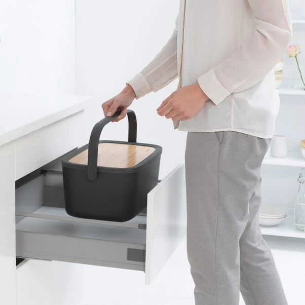 Brabantia Dark Grey Nic Bread Bin 3 Brabantia Dark Grey Nic Bread Bin - Image 3