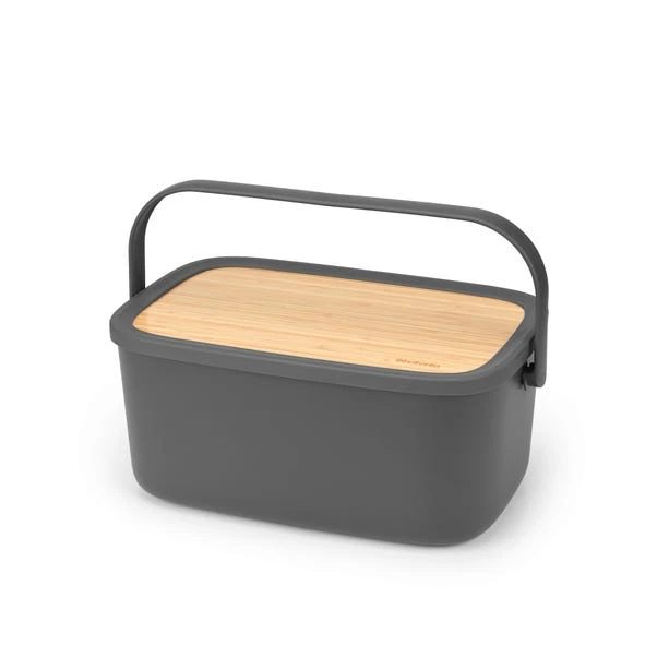 Brabantia Dark Grey Nic Bread Bin 6 Brabantia Dark Grey Nic Bread Bin - Image 6