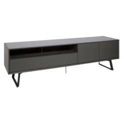 Carbon Extra Wide TV Unit, Black For TVs Up To 90"