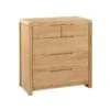 Curve 5 Drawer Chest, Oak