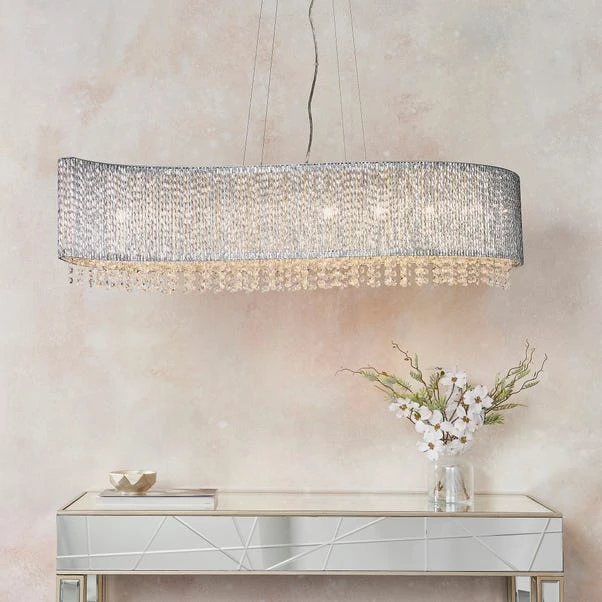 Vogue Galina 8 Light Crystal Ceiling Light 1 Vogue Galina 8 Light Crystal Ceiling Light