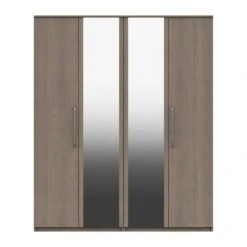 Parker 4 Door Wardrobe, Mirrored -ELEND SHOP 30708805