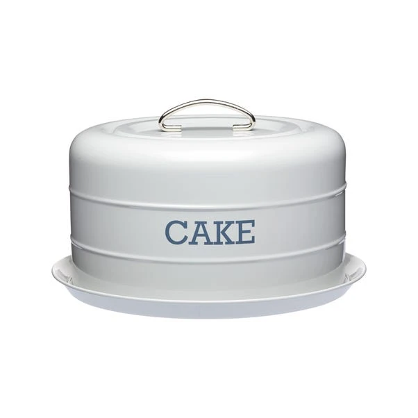 Grey Cake Storage Tin 1 Grey Cake Storage Tin