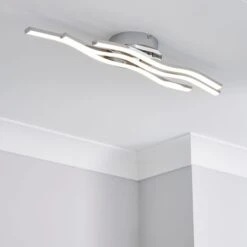 Ripple Integrated LED Bathroom Flush Ceiling Light