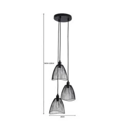 Elements Jaula 3 Light Cluster Ceiling Light -ELEND SHOP 30713607 alt07