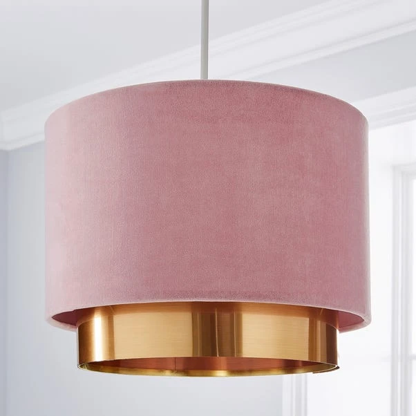 Nesa Two Tier Velvet Lamp Shade 17 Nesa Two Tier Velvet Lamp Shade - Image 17