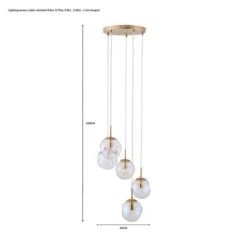 Alexis 5 Light Cluster Ceiling Light -ELEND SHOP 30713725 alt07