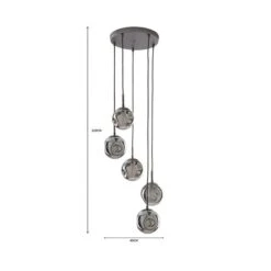 Alexis 5 Light Cluster Ceiling Light -ELEND SHOP 30713726 alt05