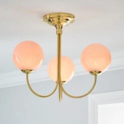 Gigi 3 Light Semi Flush Ceiling Light