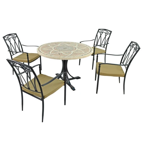 Montpellier 4 Seater Dining Set With Ascot Chairs 1 Montpellier 4 Seater Dining Set With Ascot Chairs