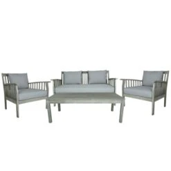 Acacia Washed Wood Lounge Set