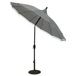 2.7m Carousel Grey Crank And Tilt Parasol