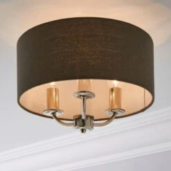 Preston 3 Light Flush Ceiling Light 34 Preston 3 Light Flush Ceiling Light -ELEND SHOP 30730505