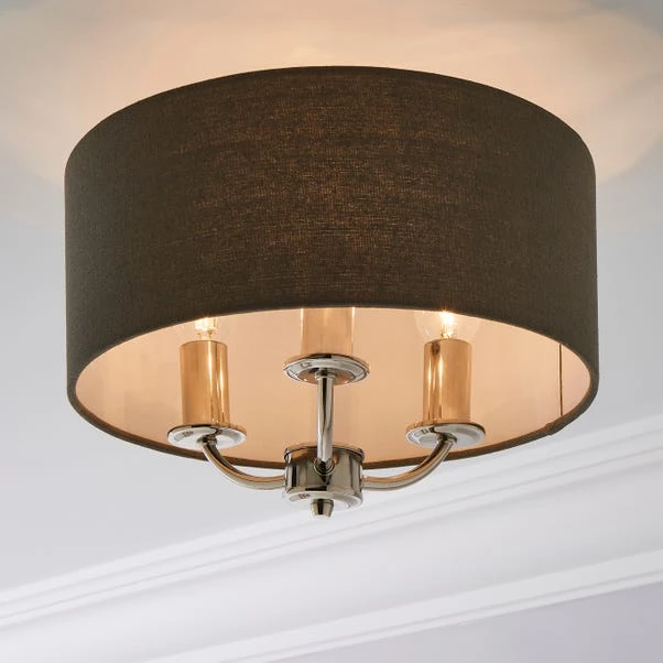 Preston 3 Light Flush Ceiling Light 15 Preston 3 Light Flush Ceiling Light - Image 15