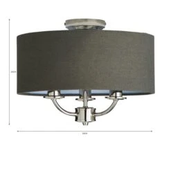 Preston 3 Light Flush Ceiling Light 39 Preston 3 Light Flush Ceiling Light -ELEND SHOP 30730505 alt07