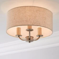 Preston 3 Light Flush Ceiling Light 27 Preston 3 Light Flush Ceiling Light -ELEND SHOP 30730506