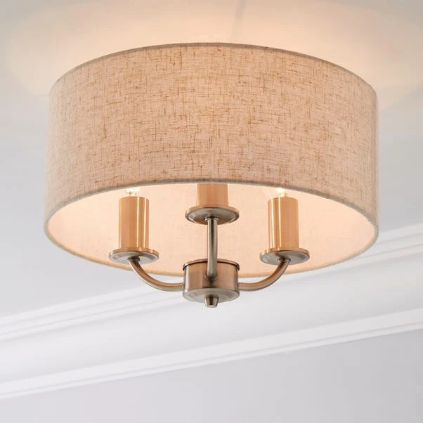 Preston 3 Light Flush Ceiling Light 8 Preston 3 Light Flush Ceiling Light - Image 8