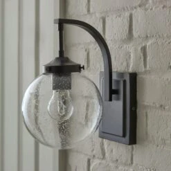 Twain Outdoor Globe Glass Wall Light -ELEND SHOP 30730558 alt01