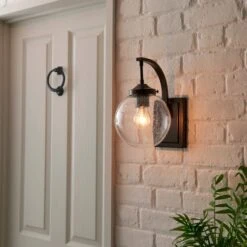 Twain Outdoor Globe Glass Wall Light -ELEND SHOP 30730558 alt03