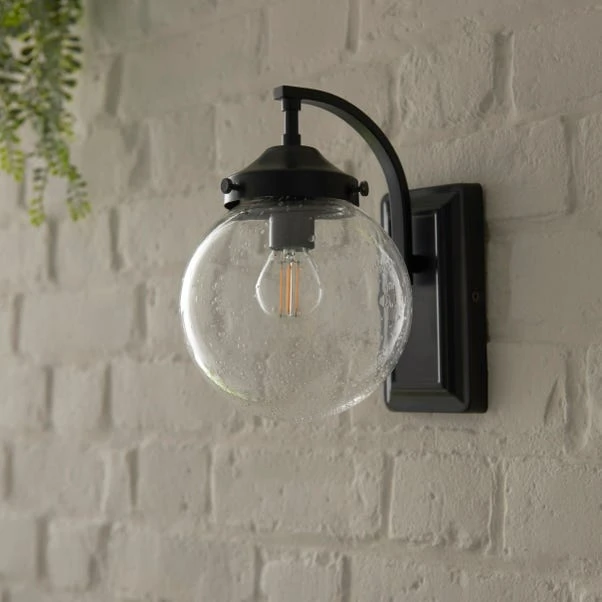 Twain Globe Glass Compact Outdoor Wall Light 2 Twain Globe Glass Compact Outdoor Wall Light - Image 2