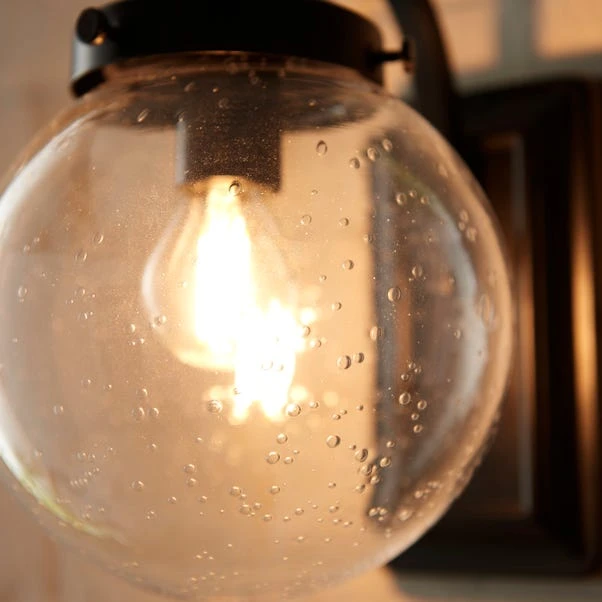 Twain Globe Glass Compact Outdoor Wall Light 3 Twain Globe Glass Compact Outdoor Wall Light - Image 3