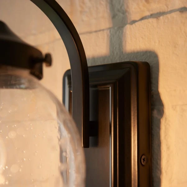 Twain Globe Glass Compact Outdoor Wall Light 4 Twain Globe Glass Compact Outdoor Wall Light - Image 4