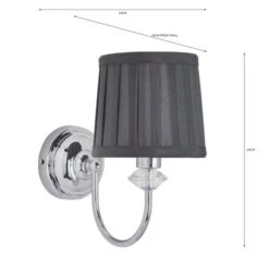 Dorma Genevieve Grey Wall Light -ELEND SHOP 30730571 alt05