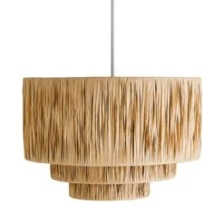 Ruolan Raffia 3 Tier Pendant Shade -ELEND SHOP 30730588 alt05