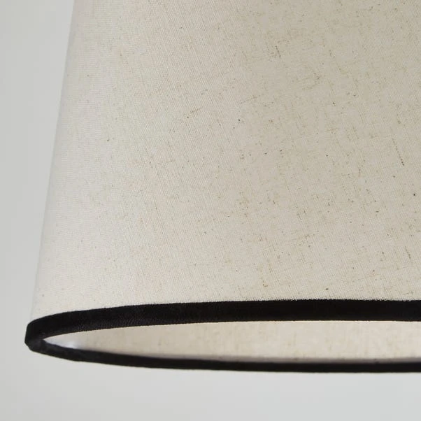 Liza Linen Trim Tapered Lamp Shade 3 Liza Linen Trim Tapered Lamp Shade - Image 3