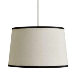 Liza Linen Trim Tapered Lamp Shade 8 Liza Linen Trim Tapered Lamp Shade -ELEND SHOP 30730590 alt05