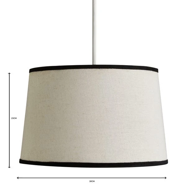 Liza Linen Trim Tapered Lamp Shade 5 Liza Linen Trim Tapered Lamp Shade - Image 5
