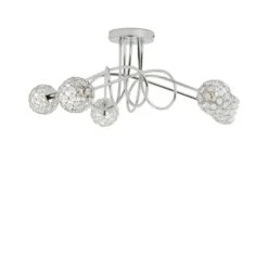 Portia 5 Light Semi Flush Ceiling Light -ELEND SHOP 30730614 alt05