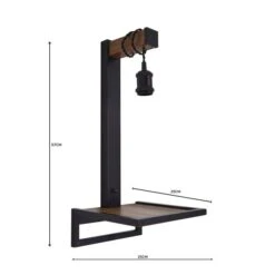 Fulton Plug In Wall Light With Shelf -ELEND SHOP 30731173 alt06