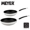 Meyer Non-Stick Induction Stainless Steel 2 Piece Frying Pan Set