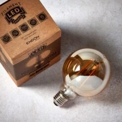 Vogue 2W ES LED Amber Filament Large Globe Bulb 9 Vogue 2W ES LED Amber Filament Large Globe Bulb -ELEND SHOP 30743087 alt02