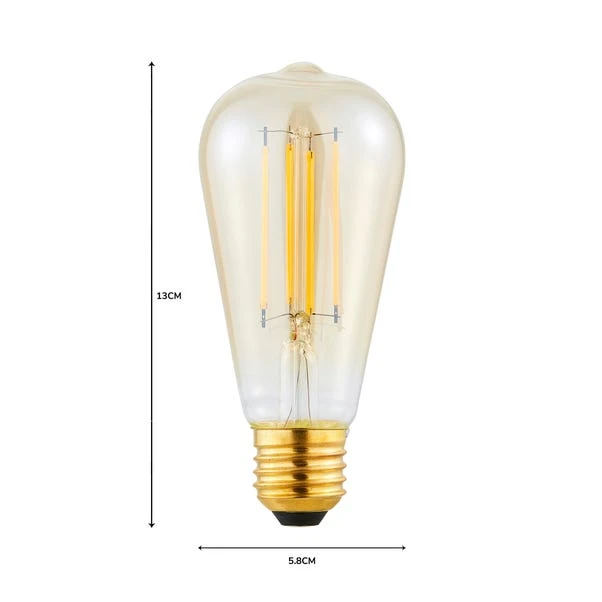 Status Set Of 3 Marsden 5W ST58 ES LED Dimmable Bulbs 5 Status Set Of 3 Marsden 5W ST58 ES LED Dimmable Bulbs - Image 5