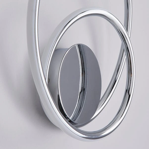 Langdon Chrome Integrated LED Bathroom Wall Light 3 Langdon Chrome Integrated LED Bathroom Wall Light - Image 3