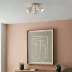 Fearne 3 Light White Semi Flush Spotlight -ELEND SHOP 30754841 alt02