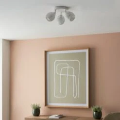 Fearne 3 Light White Semi Flush Spotlight -ELEND SHOP 30754841 alt03