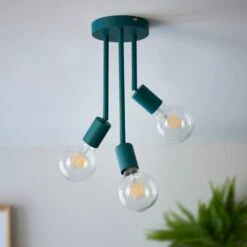 Koppla 3 Light Semi Flush Ceiling Light 22 Koppla 3 Light Semi Flush Ceiling Light -ELEND SHOP 30754845 alt01