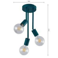 Koppla 3 Light Semi Flush Ceiling Light 27 Koppla 3 Light Semi Flush Ceiling Light -ELEND SHOP 30754845 alt06