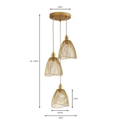 Elements Jaula 3 Light Cluster Ceiling Light -ELEND SHOP 30755628 alt07